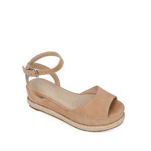 KENNETH COLE Womens Beige 1-1/2" Platform Lorelei Wedge Shoes 10 M